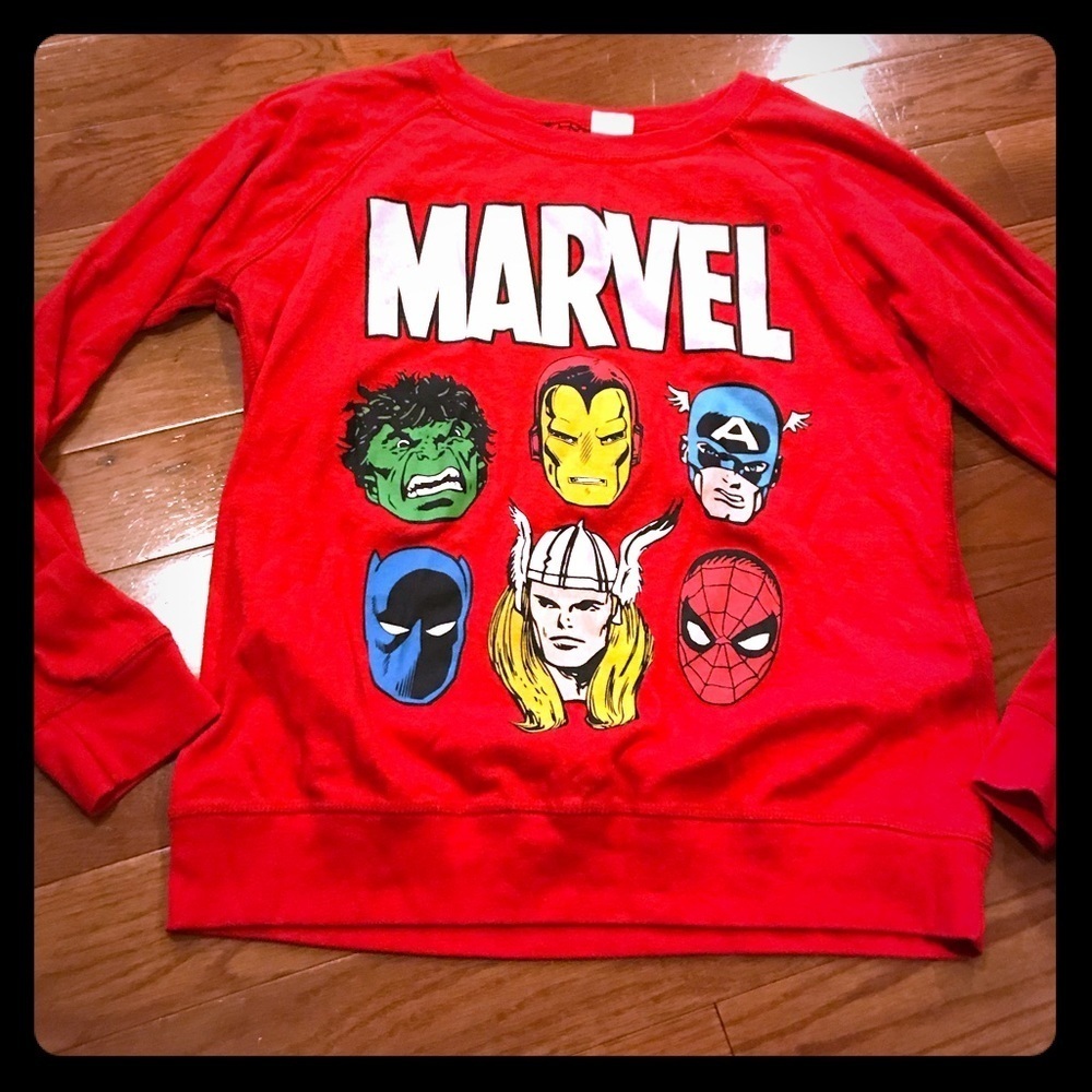 REVERSIBLE Marvel Sweatshirt Large